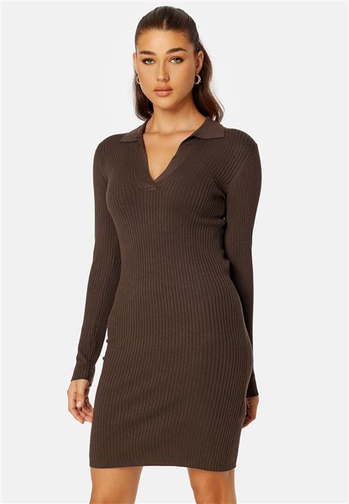 JDY Plum L/S Polo Dress