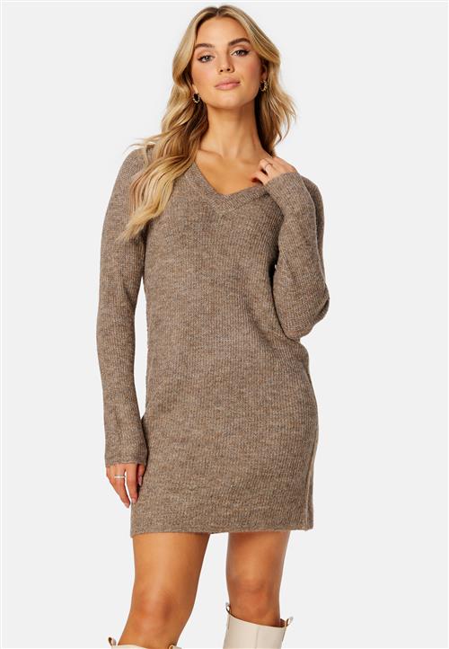 Pieces Ellen V-neck Knit Dress