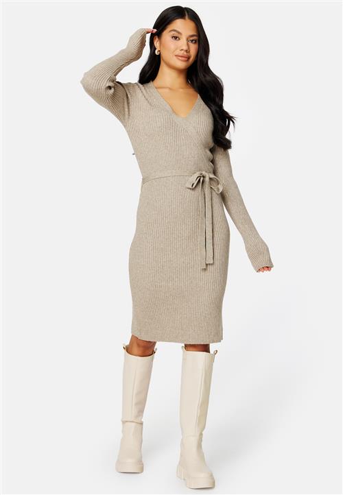 VILA Ril Wrap L/S Knit Dress