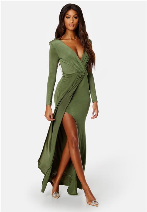 Goddiva Long Sleeve Maxi Dress