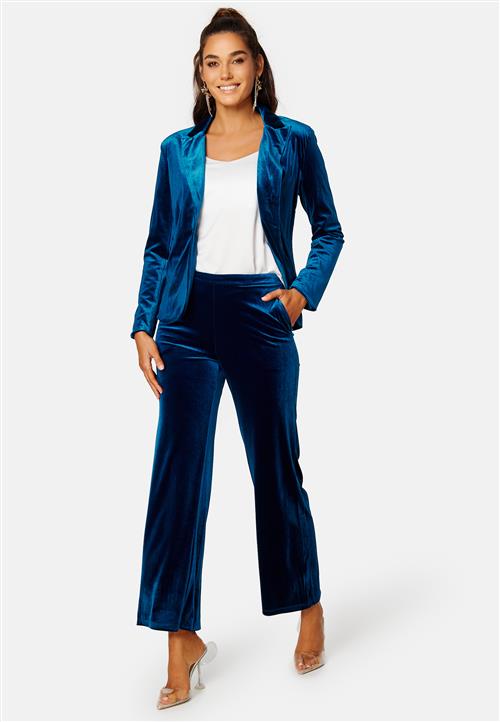 VILA Velour HW Straight Pants