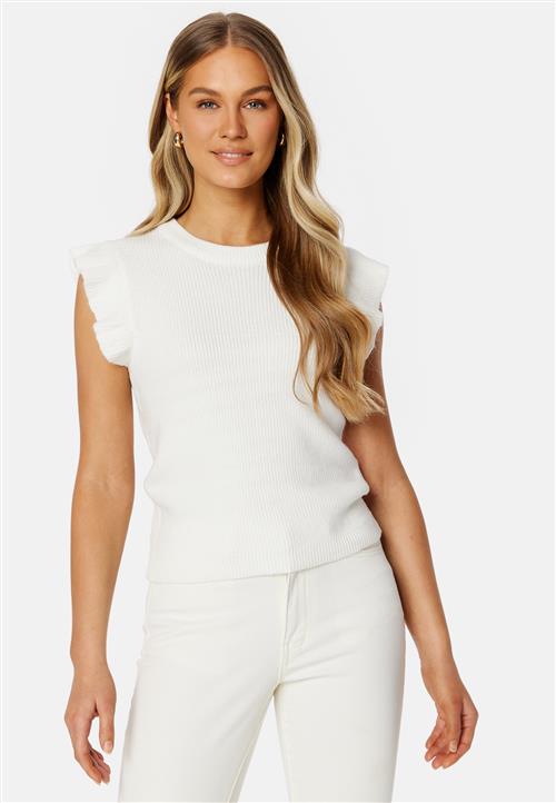 VILA Ril O-Neck Flounce Knit Vest