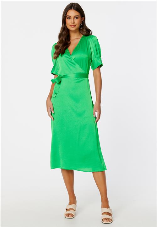 VILA Naria S/S Wrap Midi Dress