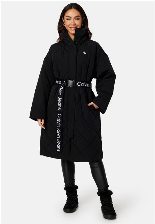 Calvin Klein Jeans Belted Quilted Coat