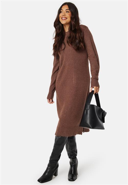 VILA Ril Crew Neck Midi Dress