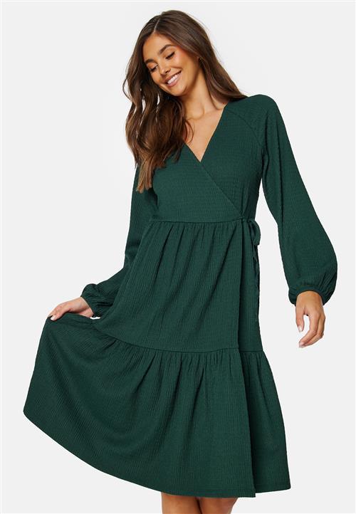 Happy Holly Structure Wrap Dress