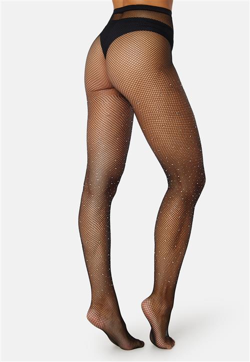 Pieces Claire Fishnet Glitter Tight