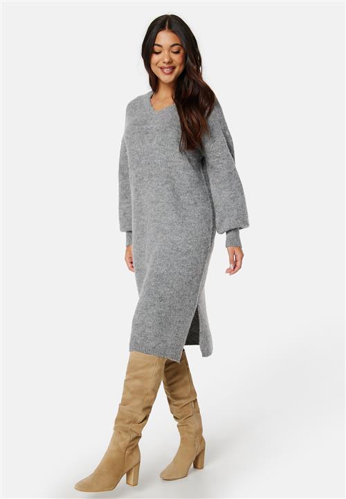 Pieces Fea LS V-Neck Knit Dress