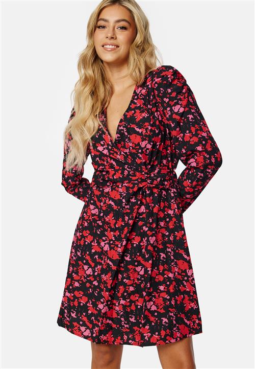 Pieces Faline LS Wrap Dress