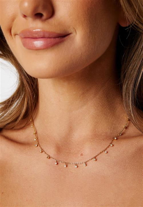 BY JOLIMA Necklace With Multi Crystal Charms