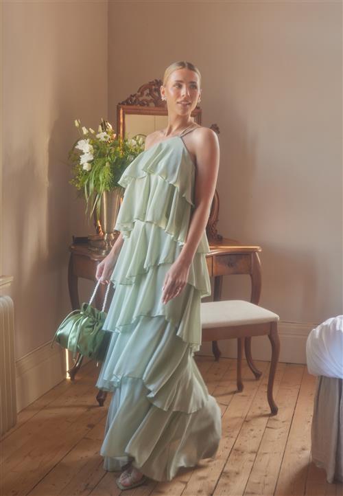 Andrea Norrman X Bubbleroom Andrea Flounce Maxi Skirt