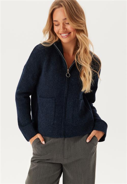 SELECTED FEMME Slfsia Ras Ls Knit Zipper Card