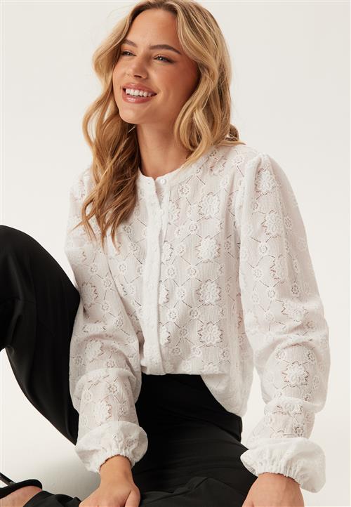 BUBBLEROOM Long Sleeve Button Blouse