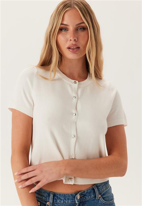Pieces Pcorina Ss O-neck Knit Cardiga