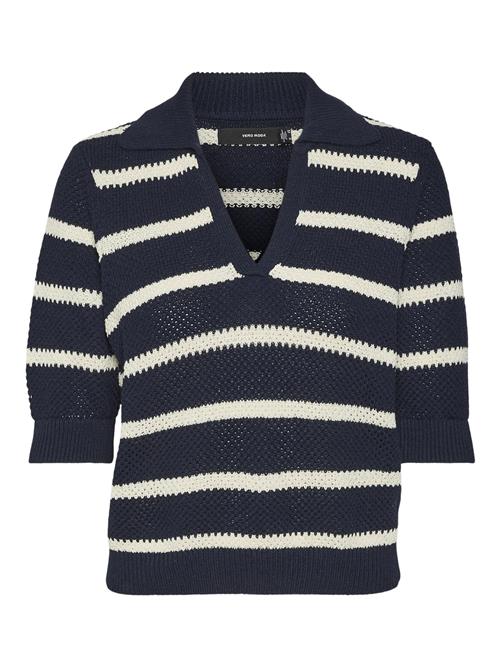 VERO MODA Pullover 'Amazing'  navy / hvid
