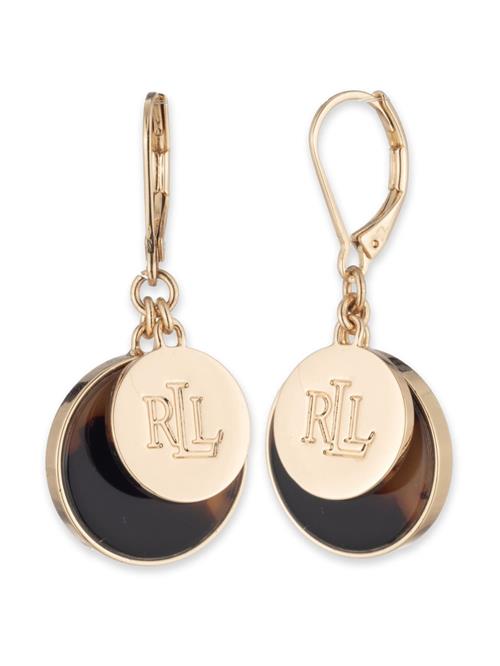 Lauren Ralph Lauren Øreringe  karamel / guld / sort