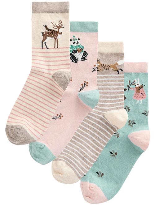 Next Sokker  creme / camel / mint / lys pink