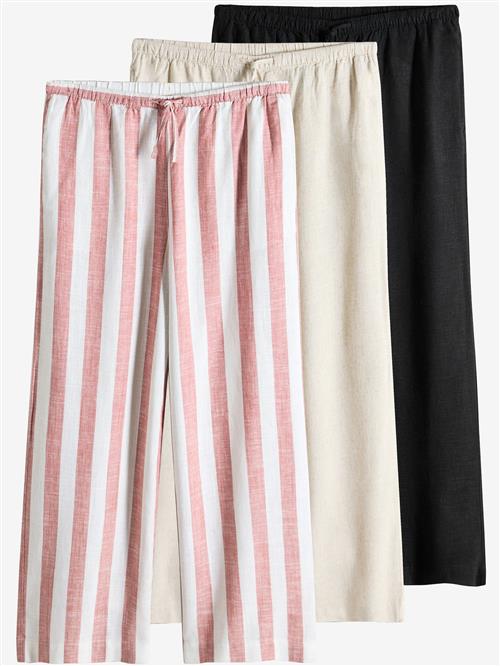 The Set Bukser  ecru / kastaniebrun / sort / offwhite