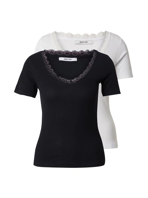 ABOUT YOU Shirts 'Julia'  sort / hvid