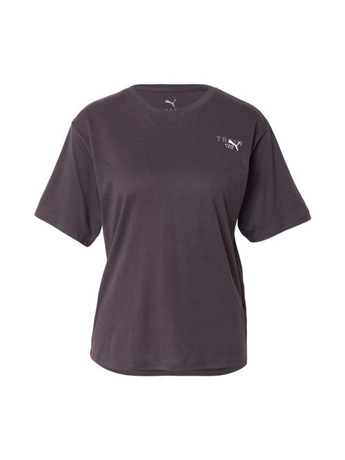 PUMA Funktionsbluse 'PRETTY TOUGH'  mørkegrå / sort / hvid
