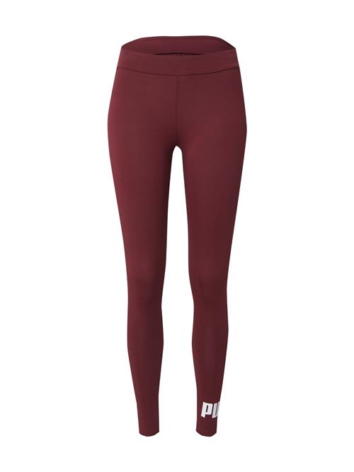 PUMA Sportsbukser 'ESS No. 1'  vinrød / hvid