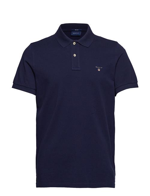 Original Pique Ss Rugger GANT Blue