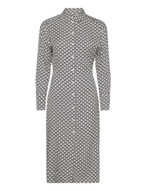 Seal Aop Midi Shirt Dress Tommy Hilfiger White