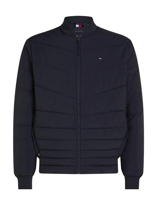 Se Mix Quilt Bomber Tommy Hilfiger Navy ved Booztlet
