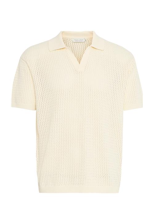 Cfeaston Ss Structured Polo Knit Casual Friday Cream