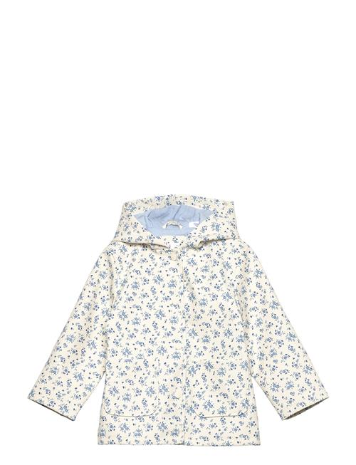 Hooded Water-Repellent Parka Mango White