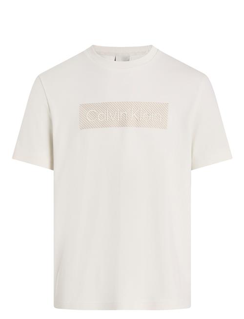 Textured Embroidery T-Shirt Calvin Klein White