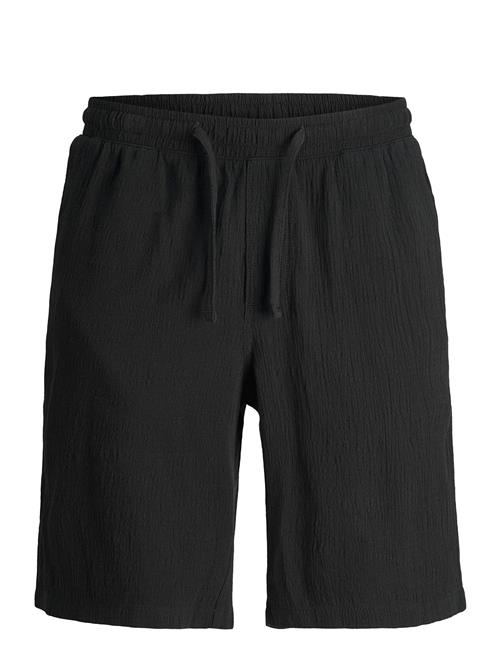 Se Jack & Jones Jpstjaiden Jjcrinkle Jogger Short Jnr Jack & J S Black ved Booztlet