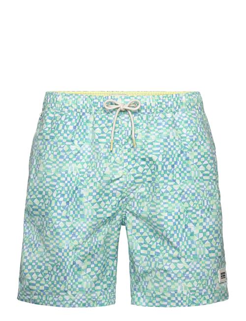 Mini-Printed Mid-Length Swimshort Scotch & Soda Blue
