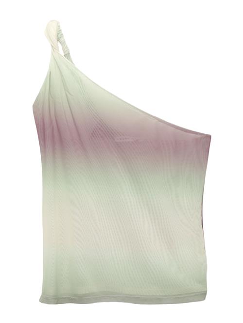 Pull&Bear Overdel  beige / pastelgrøn / lilla
