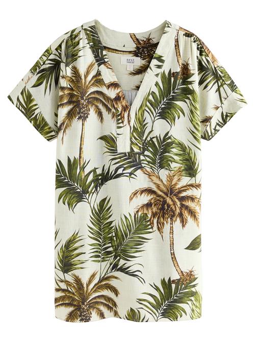 Next Sommerkjole  grøn / khaki / hvid
