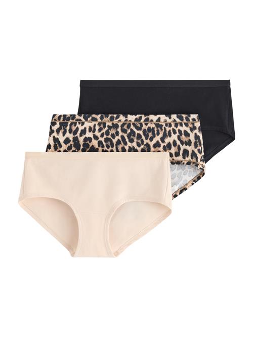 Lindex Panty 'Carin'  beige / brokade / lysebrun / sort