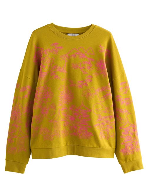 Next Sweatshirt 'Premium'  oliven / pink
