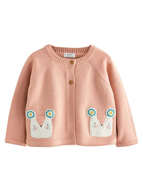 Next Cardigan 'Mouse'  cyanblå / gul / gammelrosa / hvid