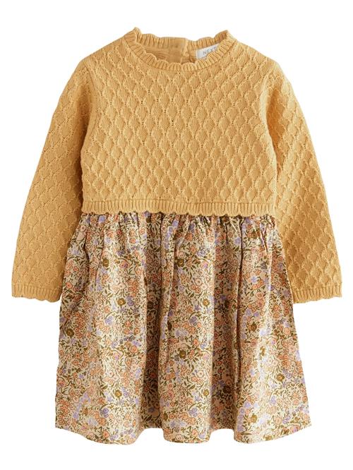 Next Kjole  lysebeige / sennep / oliven / lilla
