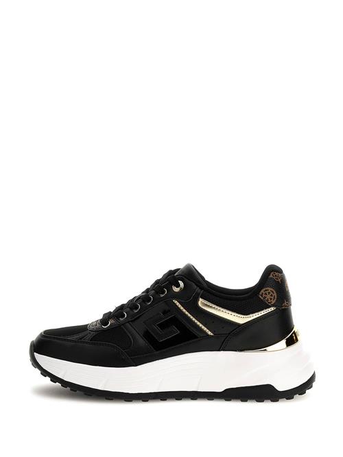 GUESS Sneaker low 'FONZI'  brun / guld / sort