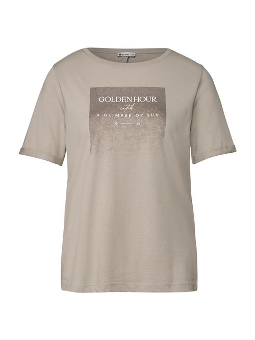 STREET ONE Shirts  mørkebeige / brun / hvid