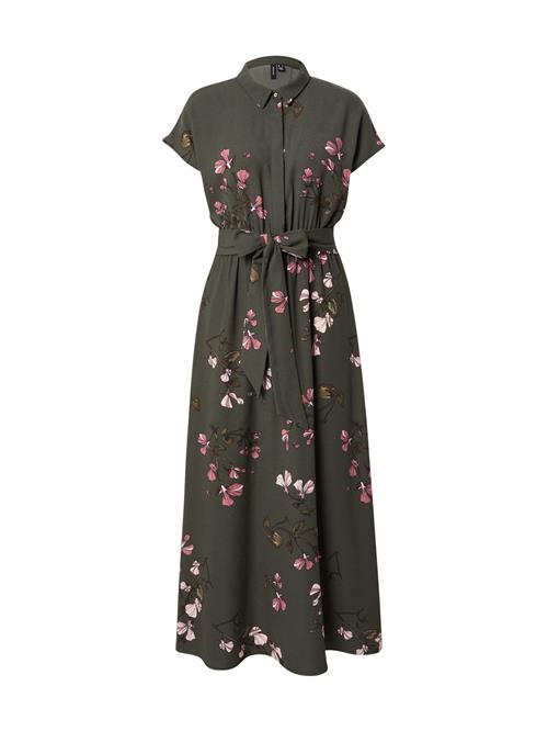VERO MODA Blusekjole 'VMNEWHALLIE'  antracit / oliven / rosé / gammelrosa