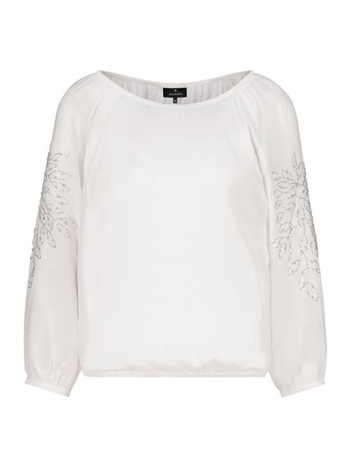monari Bluse  sølv / hvid