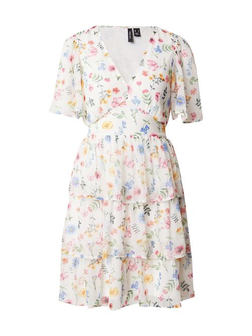 VERO MODA Sommerkjole 'VMSILLE'  græsgrøn / orange / lyserød / hvid