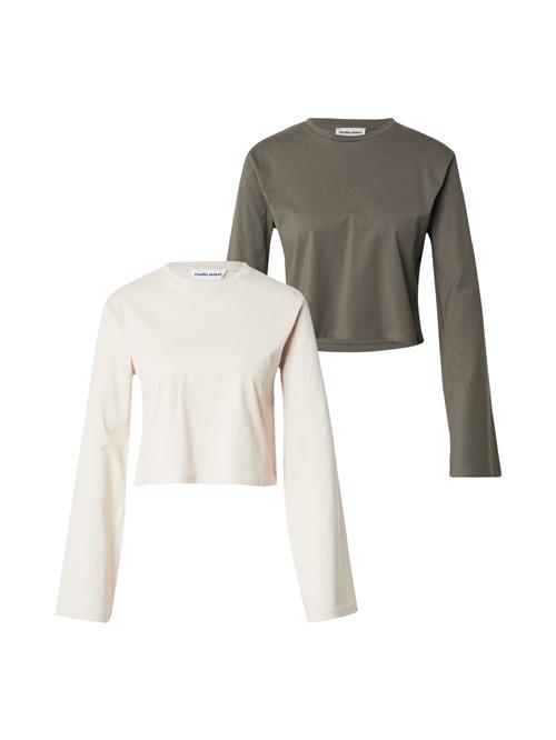 STUDIO SELECT Shirts 'Hanni'  creme / mudderfarvet