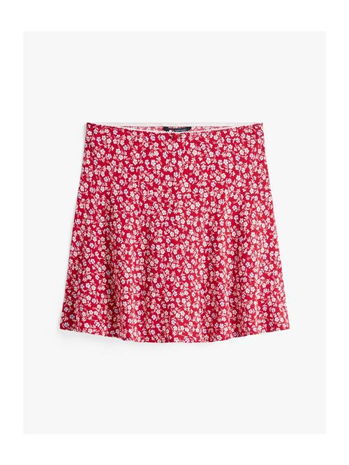 Tommy Jeans Nederdel  pastelblå / brandrød / hvid
