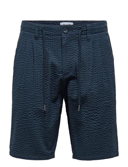 Onsleo Life 0009 Seersucker Shorts ONLY & SONS Navy