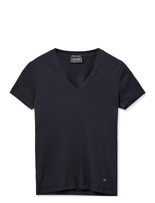 Mmnicole V-Ss Rib Tee MOS MOSH Navy