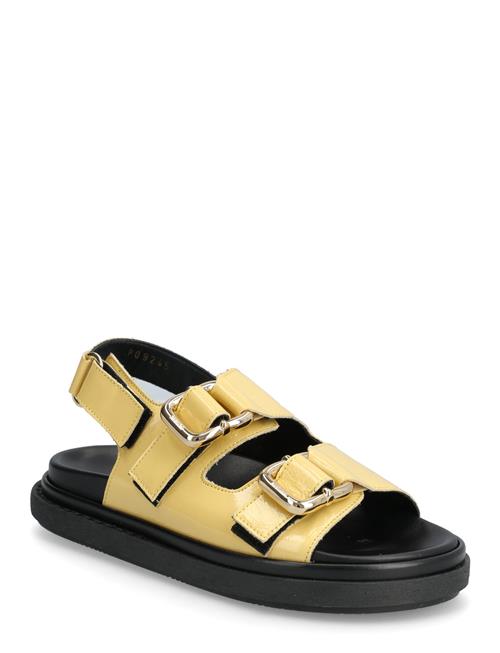 Harper Onix Vanilla Leather Sandals ALOHAS Yellow