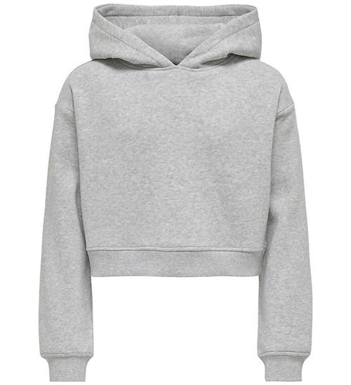 Kids Only Hættetrøje - KogSweat - Light Grey Melange